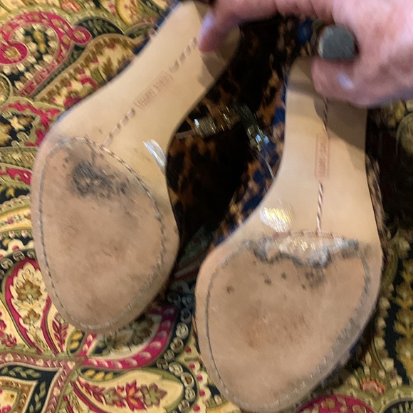 Vince Camuto Calf Hair Heel Open Toe Booties Size 61/2 - Picture 7 of 8